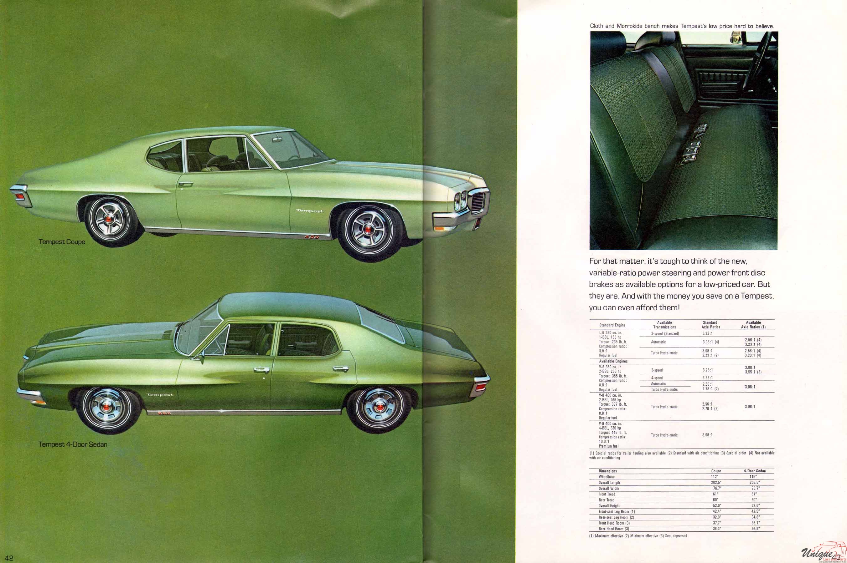 1970 Pontiac Full-Line Prestige Brochure Page 2